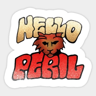 hello peril logo Sticker